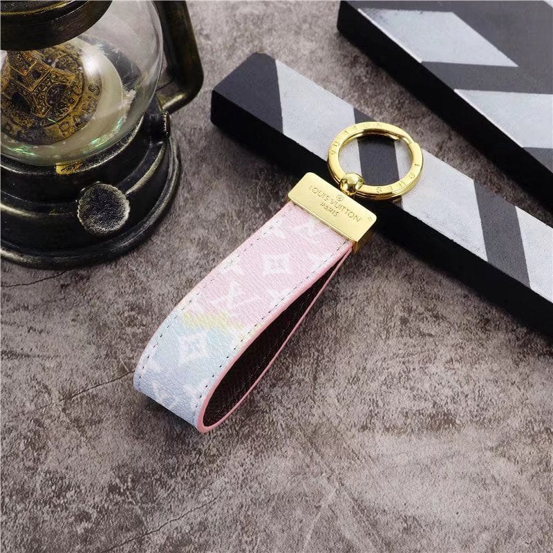 Tunde Store Louis Vuitton Pastel Monogram Key Holders with Gold Accents | LV Keychain