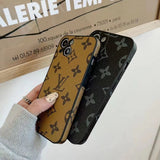 Tunde Store Louis Vuitton Premium Leather iPhone Cover for iPhone 14, and iPhone 15 Series