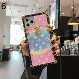 Tunde Store Louis Vuitton Rainbow Leather Case For iPhone