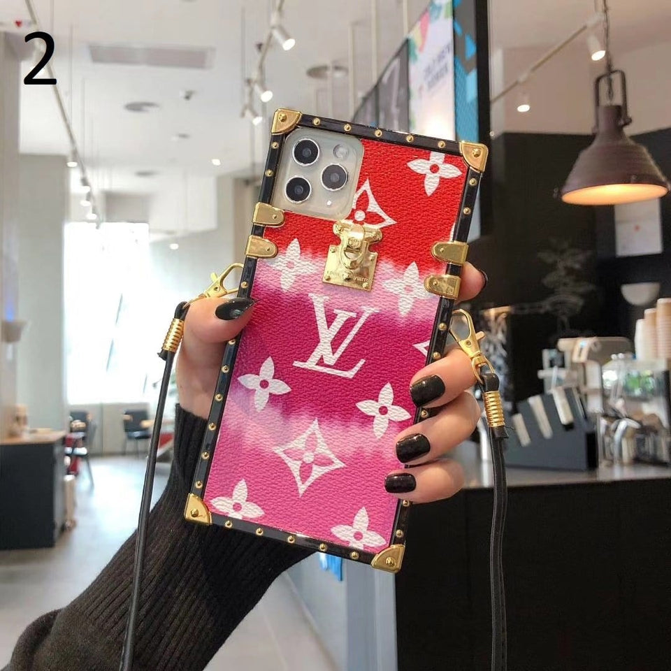 Tunde Store Louis Vuitton Rainbow Leather Case For iPhone