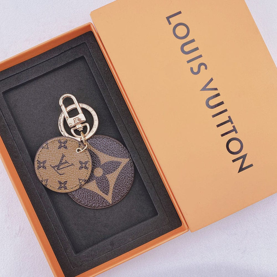 Tunde Store Louis Vuitton Rounded Leather Keychain | Bag Keychain