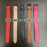 Tunde Store Louis Vuitton Textured Leather Watch Band 38/40/41/42/44/45/49 mm