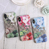 Tunde Store Luxurious Gucci Blooms Leather Phone Case Cover For Huawei