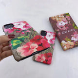Tunde Store Luxurious Gucci Blooms Leather Phone Case Cover For Huawei