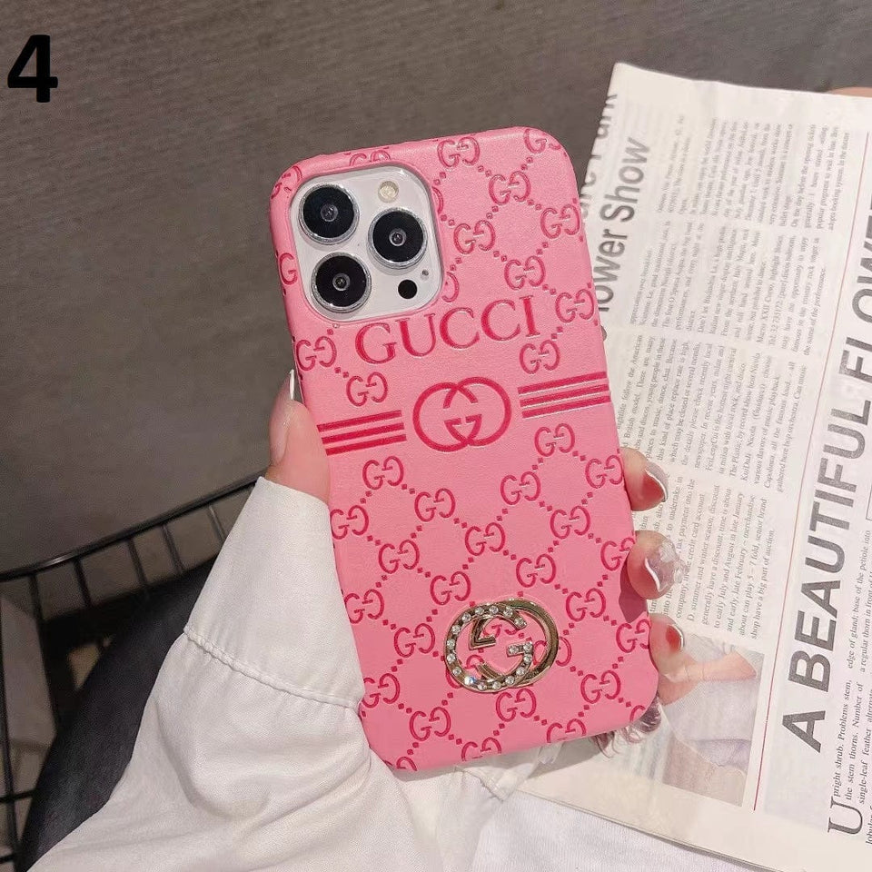 Tunde Store Luxurious Gucci Leather Case for iPhone 16 | iPhone 15 | iPhone 14
