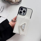 Tunde Store Prada-Inspired Designer iPhone Case with Card Holder – Available for iPhone 13 to iPhone 16