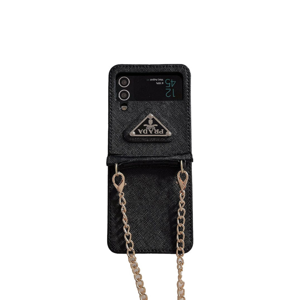 Tunde Store Prada Z Flip/Z Fold Phone Cases with Detachable Strap