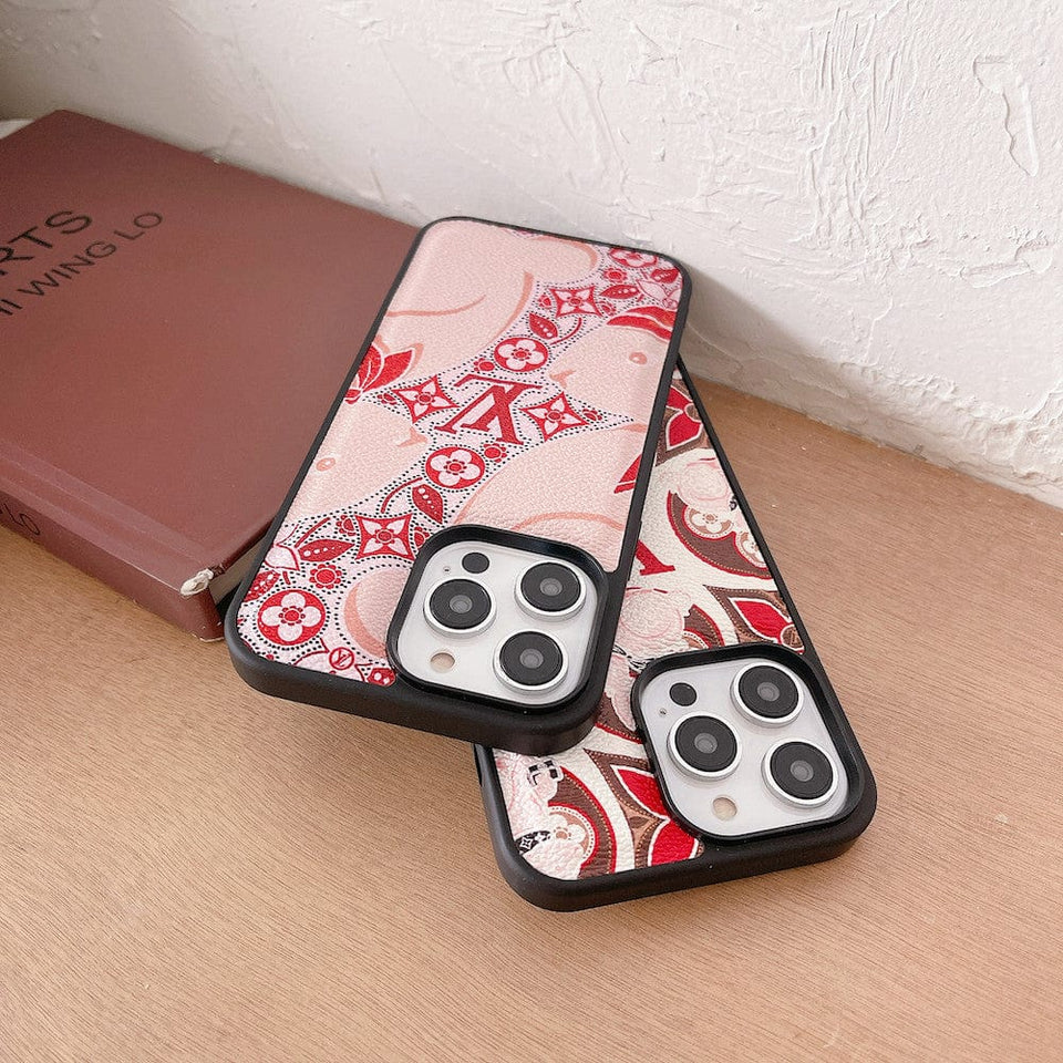 Tunde Store Red and Pink Louis Vuitton iPhone Cases - Perfect Fit for Various iPhone Models