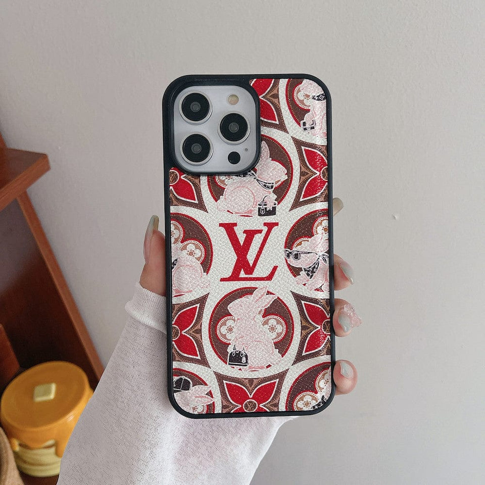 Tunde Store Red and Pink Louis Vuitton Samsung Cases