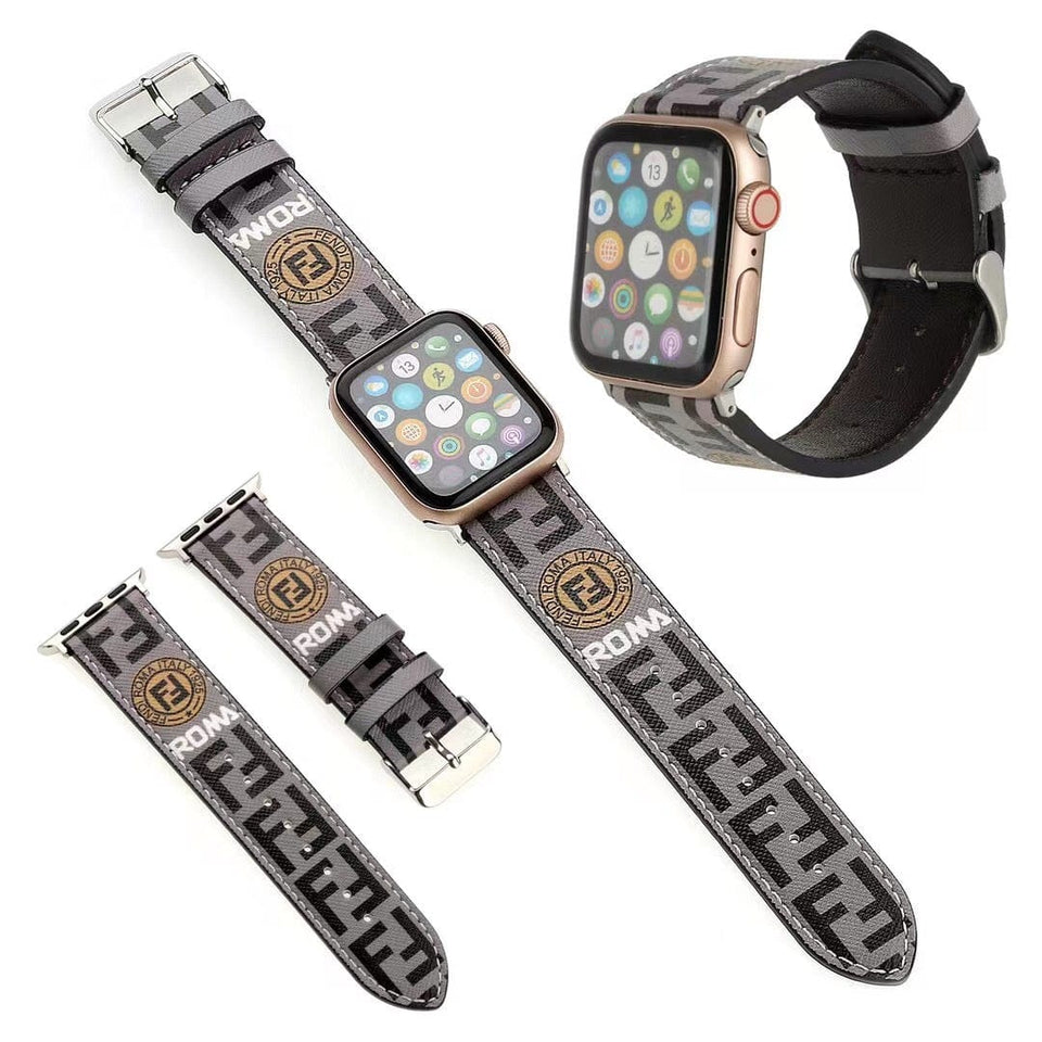 Tunde Store Sleek Leather Fendi Watch Band 38/40/41/42/44/45/49 mm